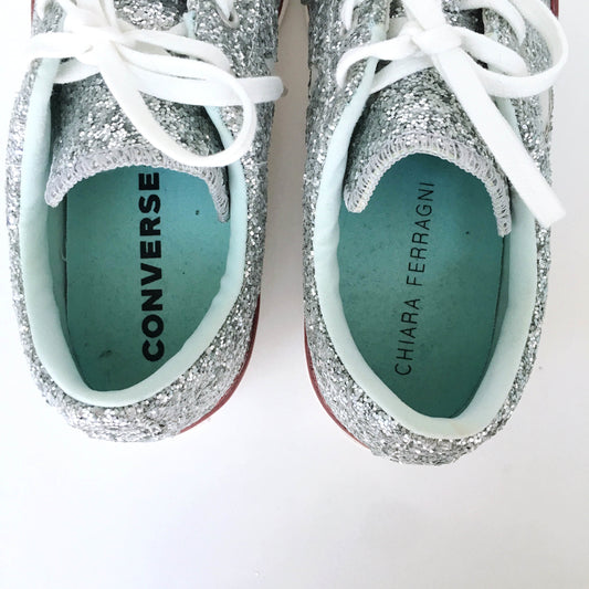Converse x Chiara Ferragni Glitter Slip-ons - size 8