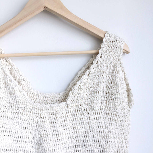 Vintage crochet crop top - size Small