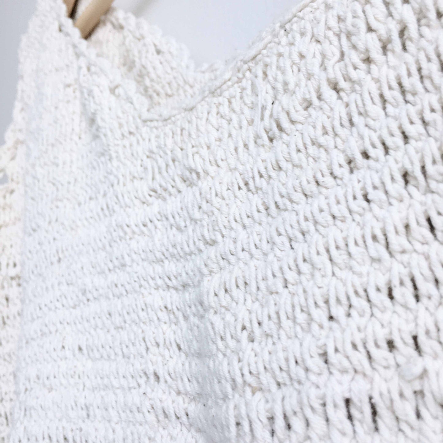 Vintage crochet crop top - size Small