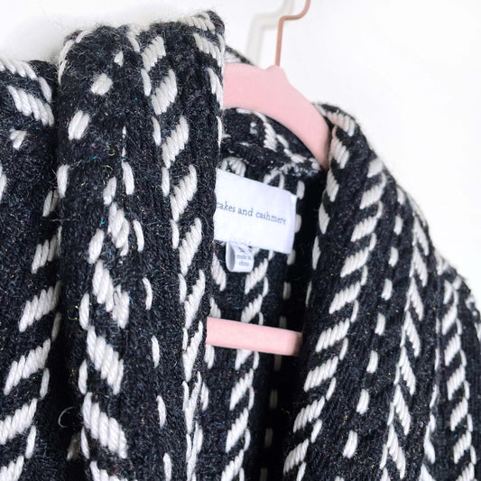 cupcakes and cashmere woven boho fringe jacket - size small