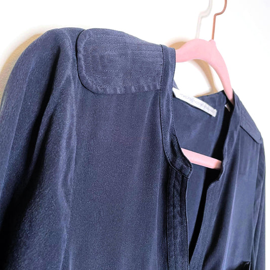 twelfth street by cynthia vincent washed black silk romper - size small