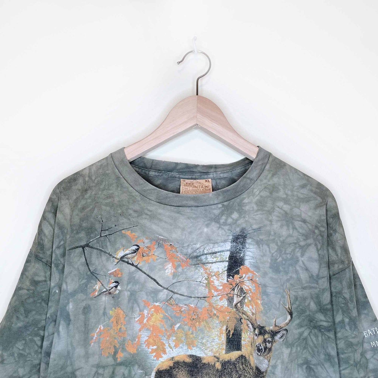 vintage the mountain tie dye deer t-shirt - size xl