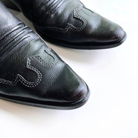 vintage denver hayes slip on western mule - size 7