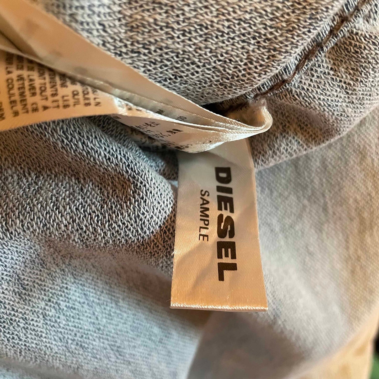 diesel stretch denim snap button down - size large