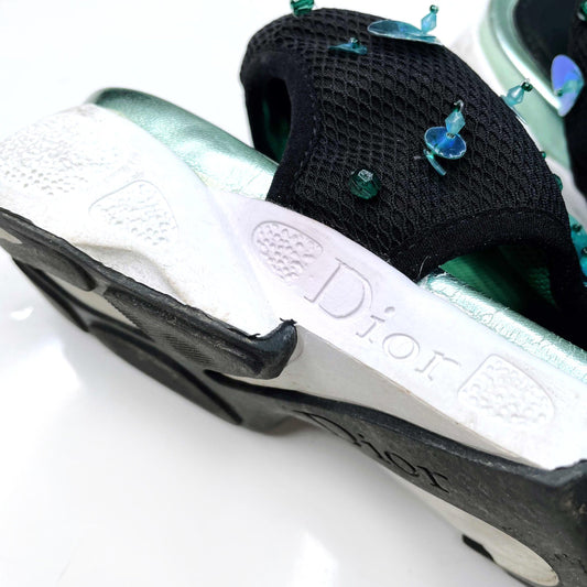 dior fusion sneaker thong sandals - size 37