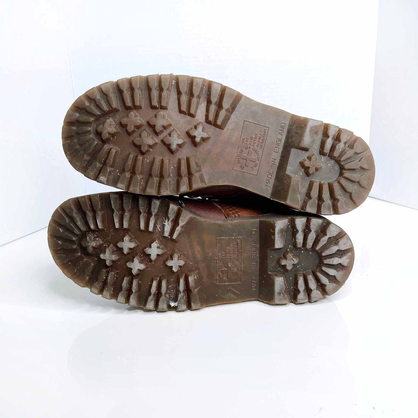 vintage 90's 14 eye original grunge doc martens brown boots - size 7 Men's