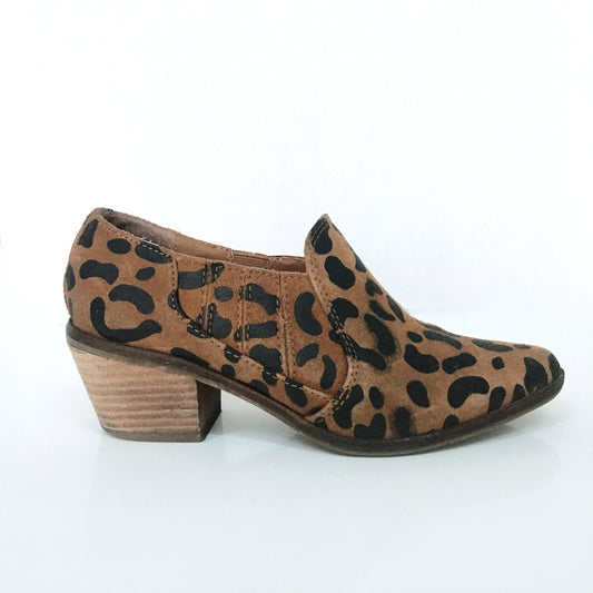 Dolce Vita Leopard Slip-on Booties - size 6