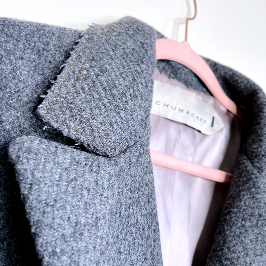 dorothee schumacher grey wool coat - size medium