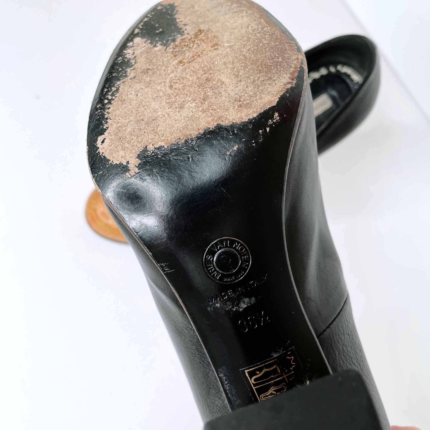 dries van noten colour block python pumps - size 36.5