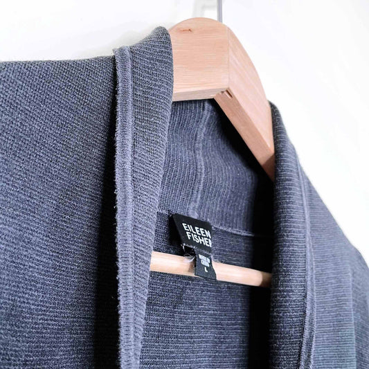 eileen fisher silk button down cardigan - size large