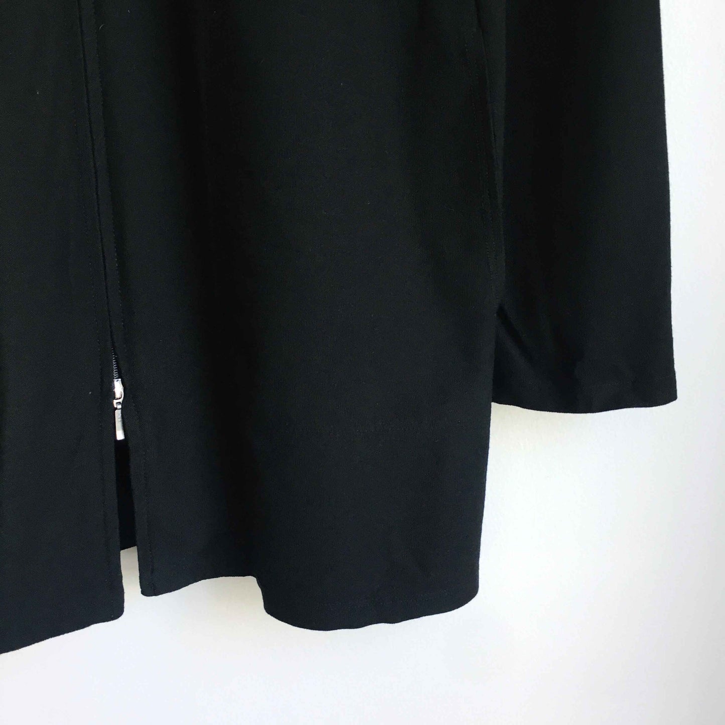 eileen fisher stretch crepe zip jacket - size xs