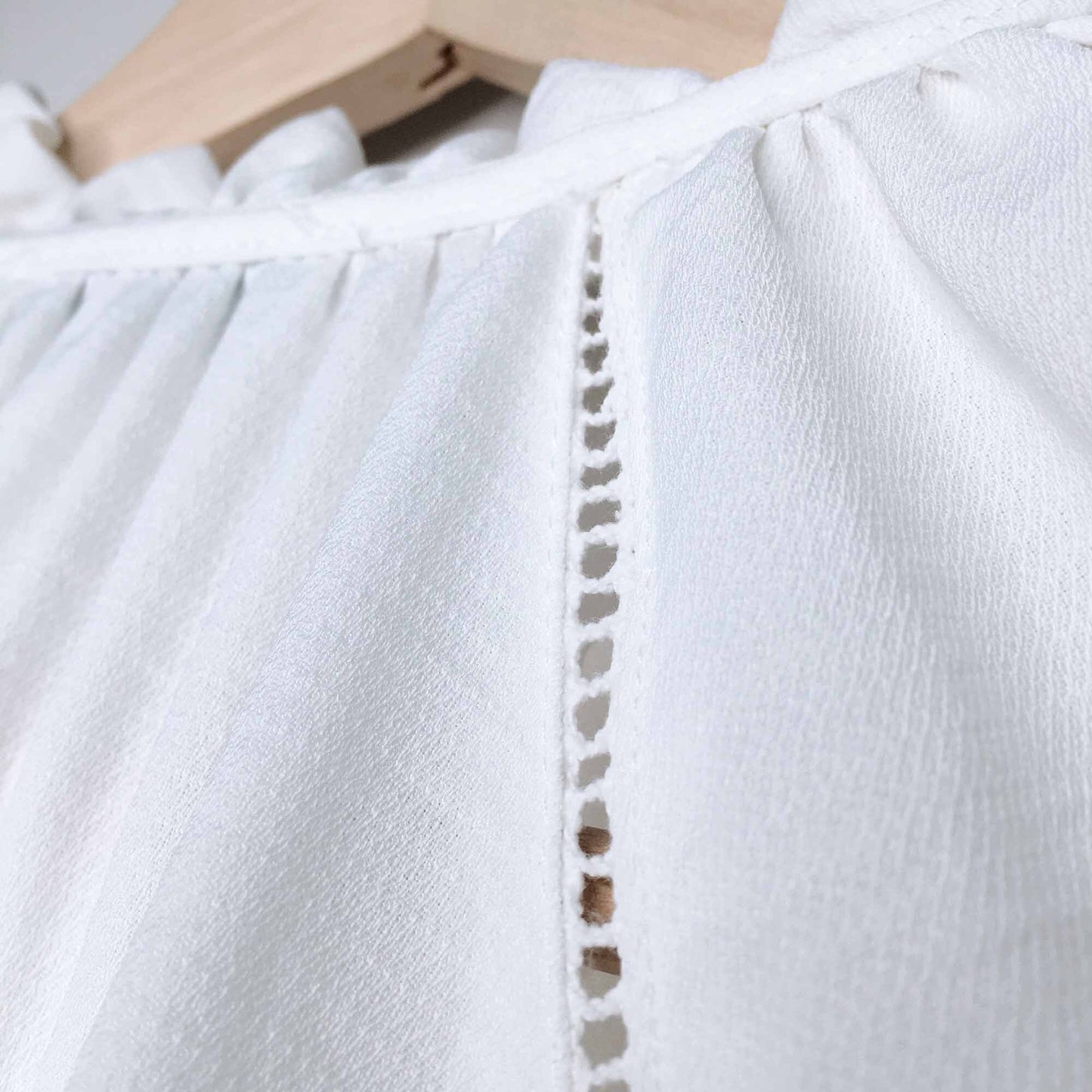 Erin Blair white boho blouse - size Large