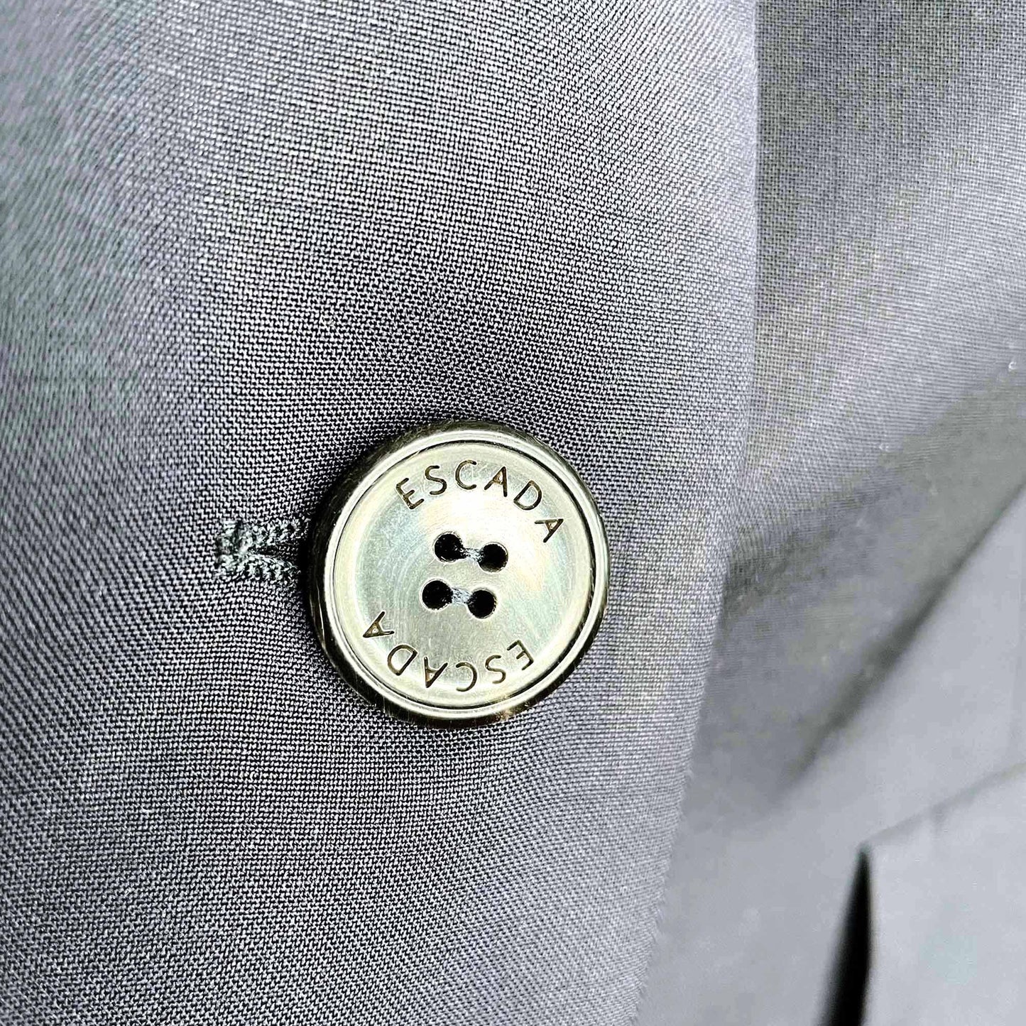 escada blue viscose career blazer - size 42