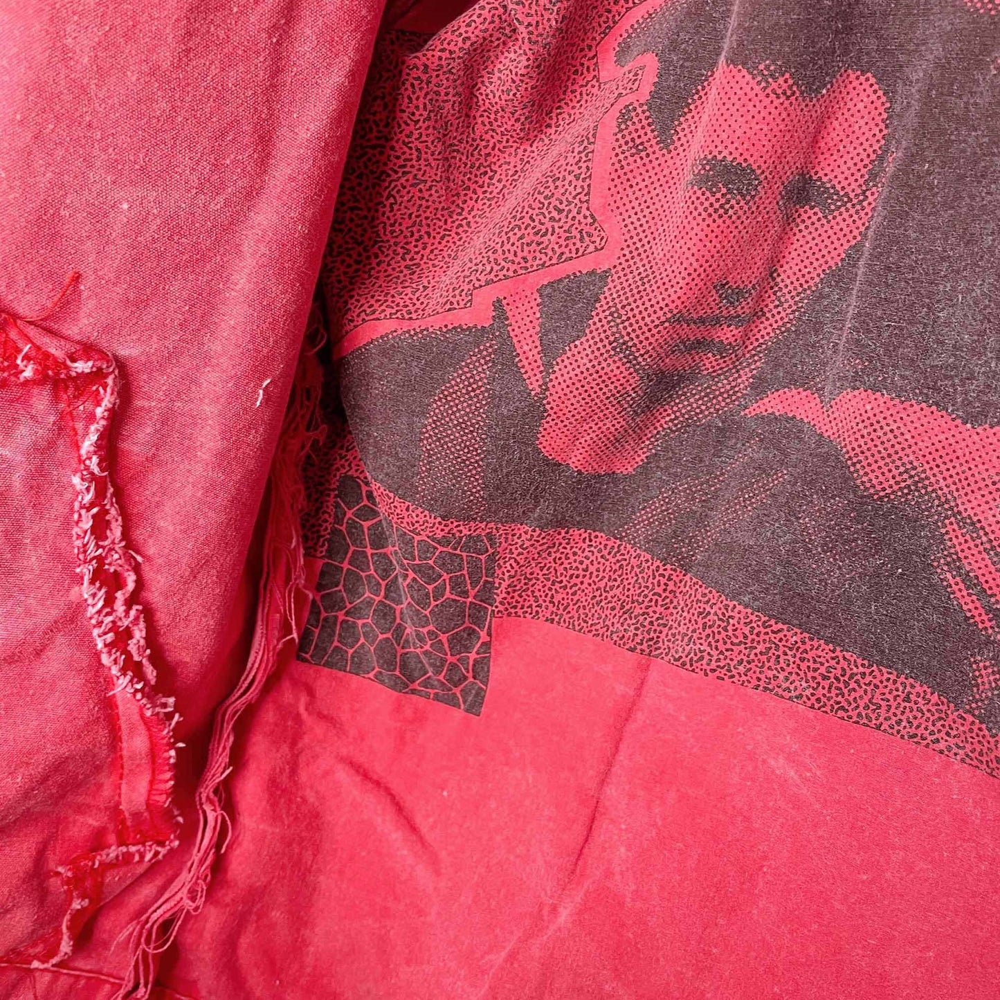 vintage 90's esprit sport red twill jacket - size small