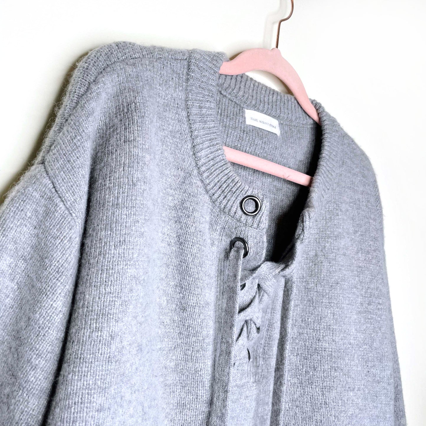 isabel marant étoile grey wool-blend sweater - size small