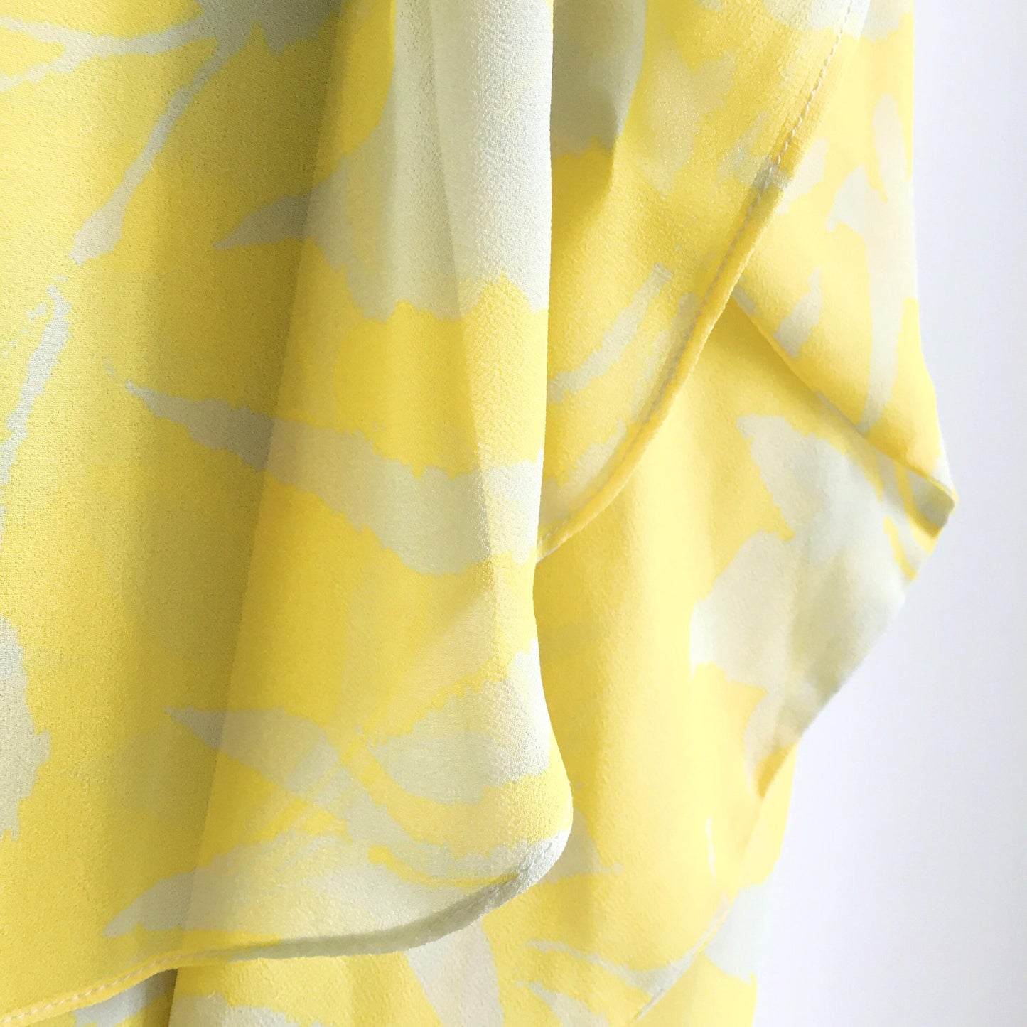 F21 yellow chiffon summer dress - size Small