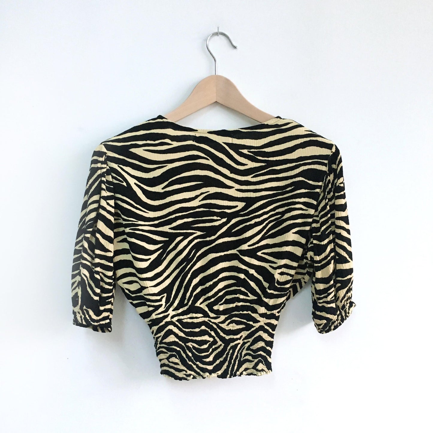 Faithfull Oma Top - Amaia Zebra Print - size Medium