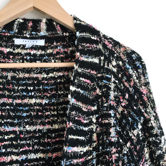 Favlux multi-metallic open cardigan - size Medium