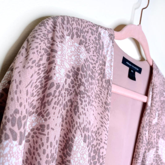 french connection pink short kimono - size m/l