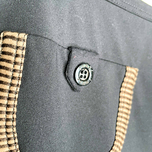 fendi black y2k jersey pocket mini skirt - size 44