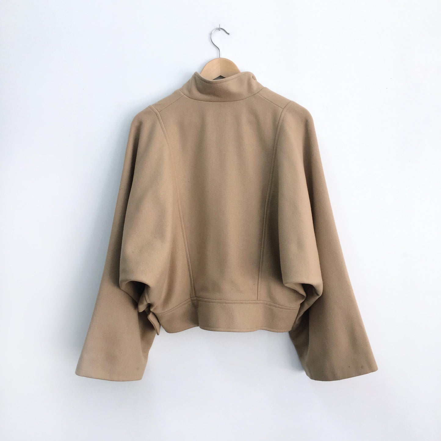 Filippa K Wool Camel Cape Jacket - size Small