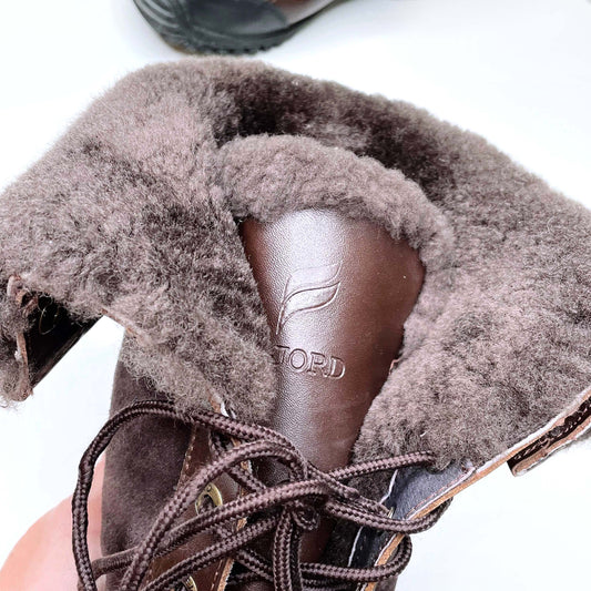 fjord iceland waterproof sheepskin adirondack extreme snowboot - size 6.5