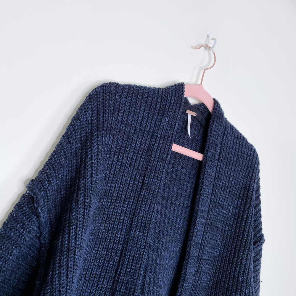 free people high hopes chunky open oversized cardigan - size xs