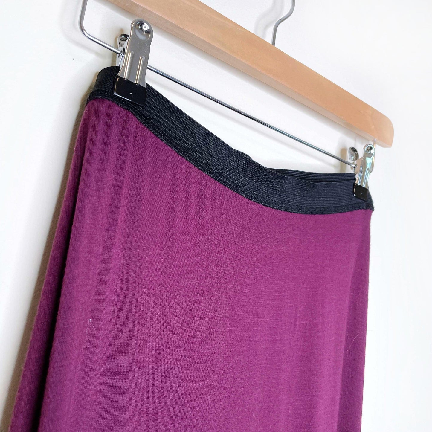 free people sahaying jersey side slit maxi skirt - size xs