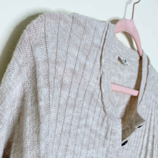 free people around the clock oversized sweater - size small