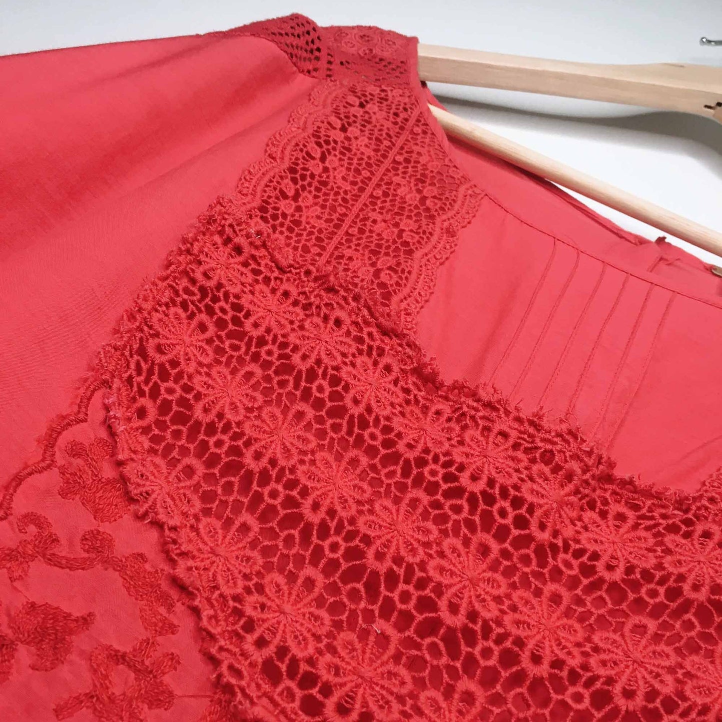 free people batwing boho blouse - size medium