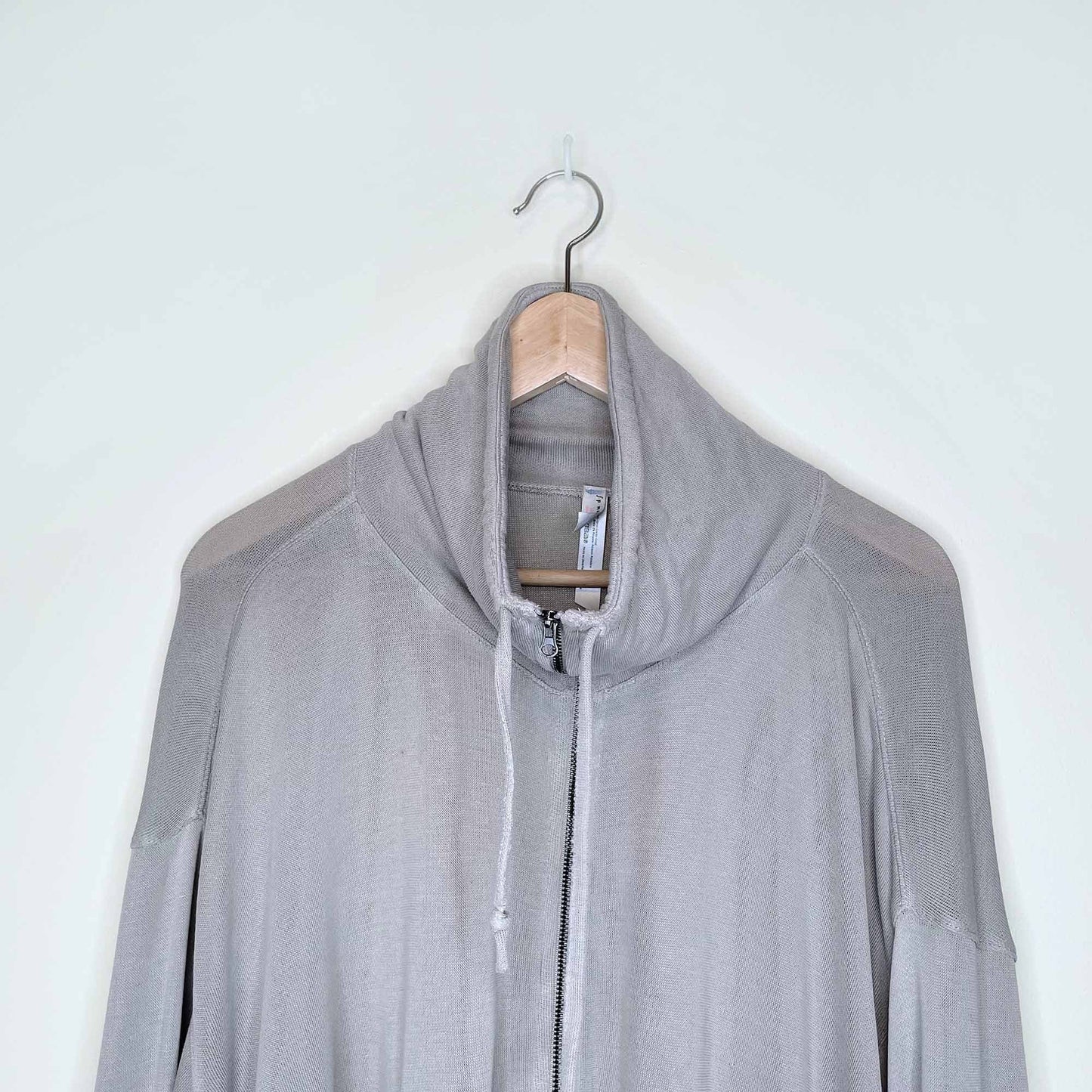 free people movement lightweight zip up sweatshirt with tie sides - size small