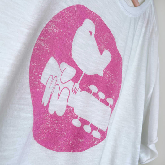 we the free woodstock clarity ringer tee - size large