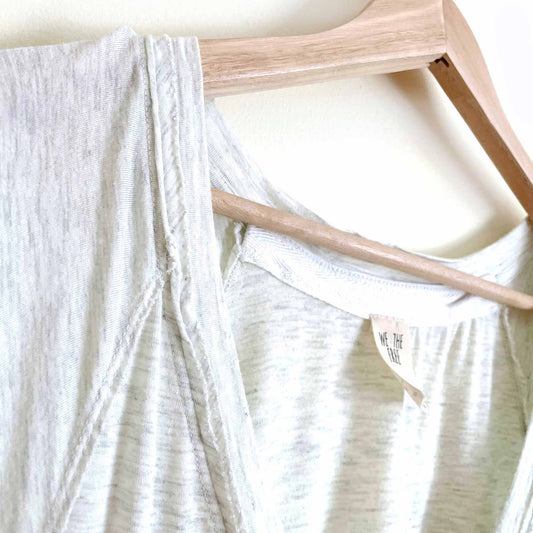we the free voyage oversized v-neck tee - size xs