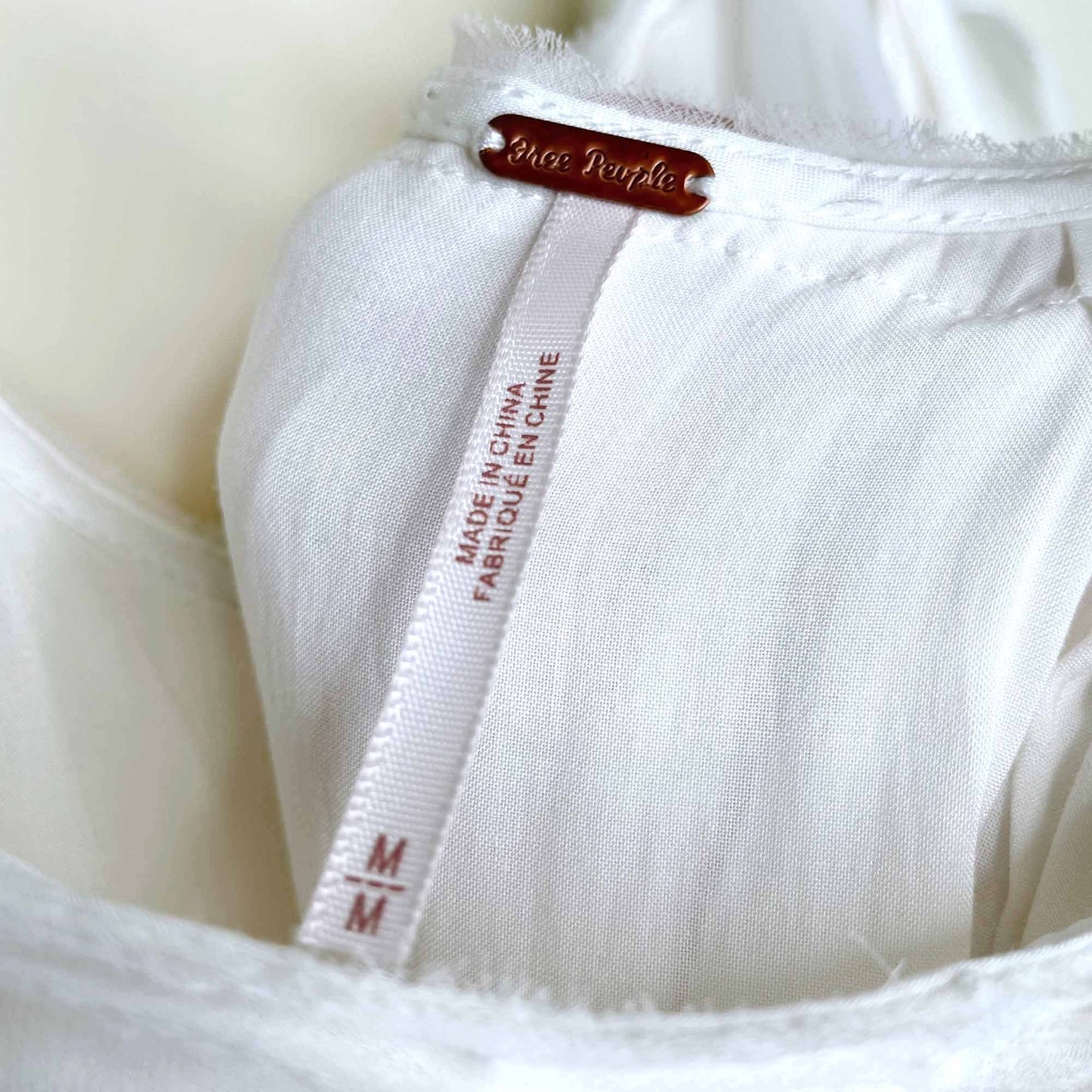 free people cascades of ruffles tunic - size medium