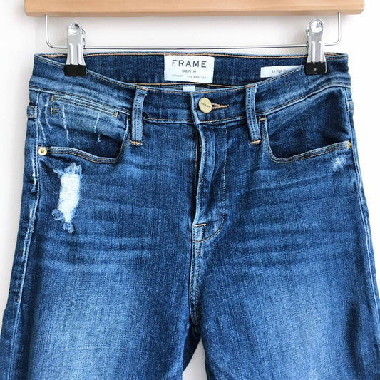 FRAME le high skinny raw edge crop fray - size 26