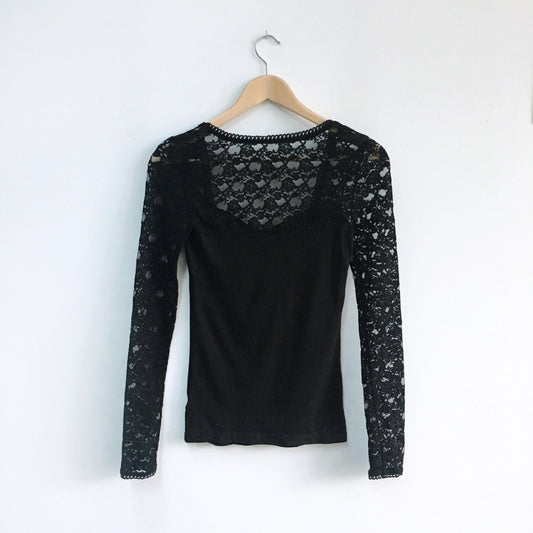 Free People Super Sweet bow top - size xs