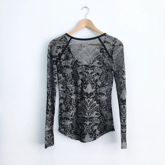 Intimately Free People burnout henley - size Small