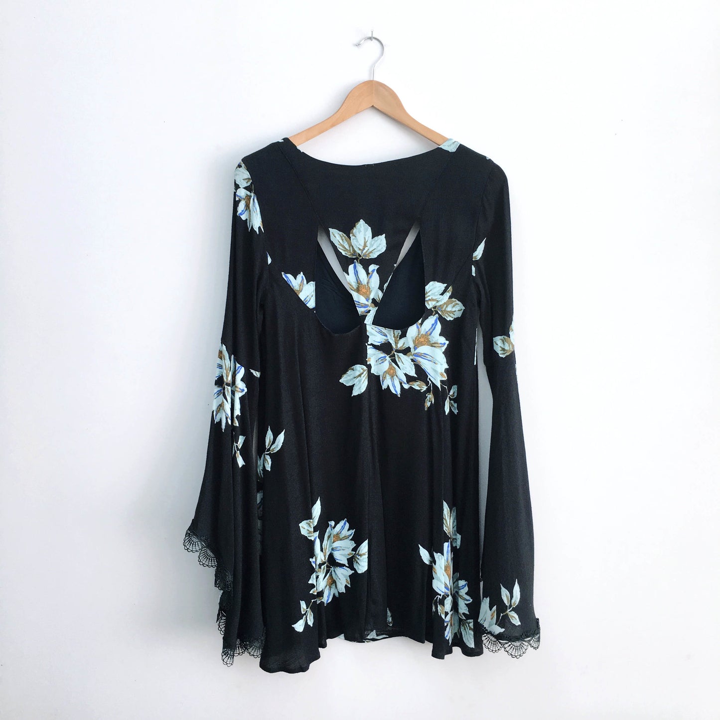 free people wanderer mini dress - size wmall