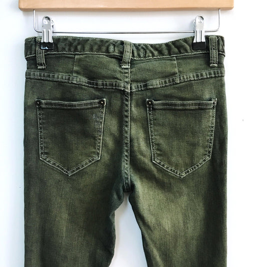 Free People Skinny Jean in army green - size 25