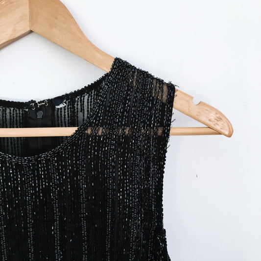 French Connection Beaded Top - size Small