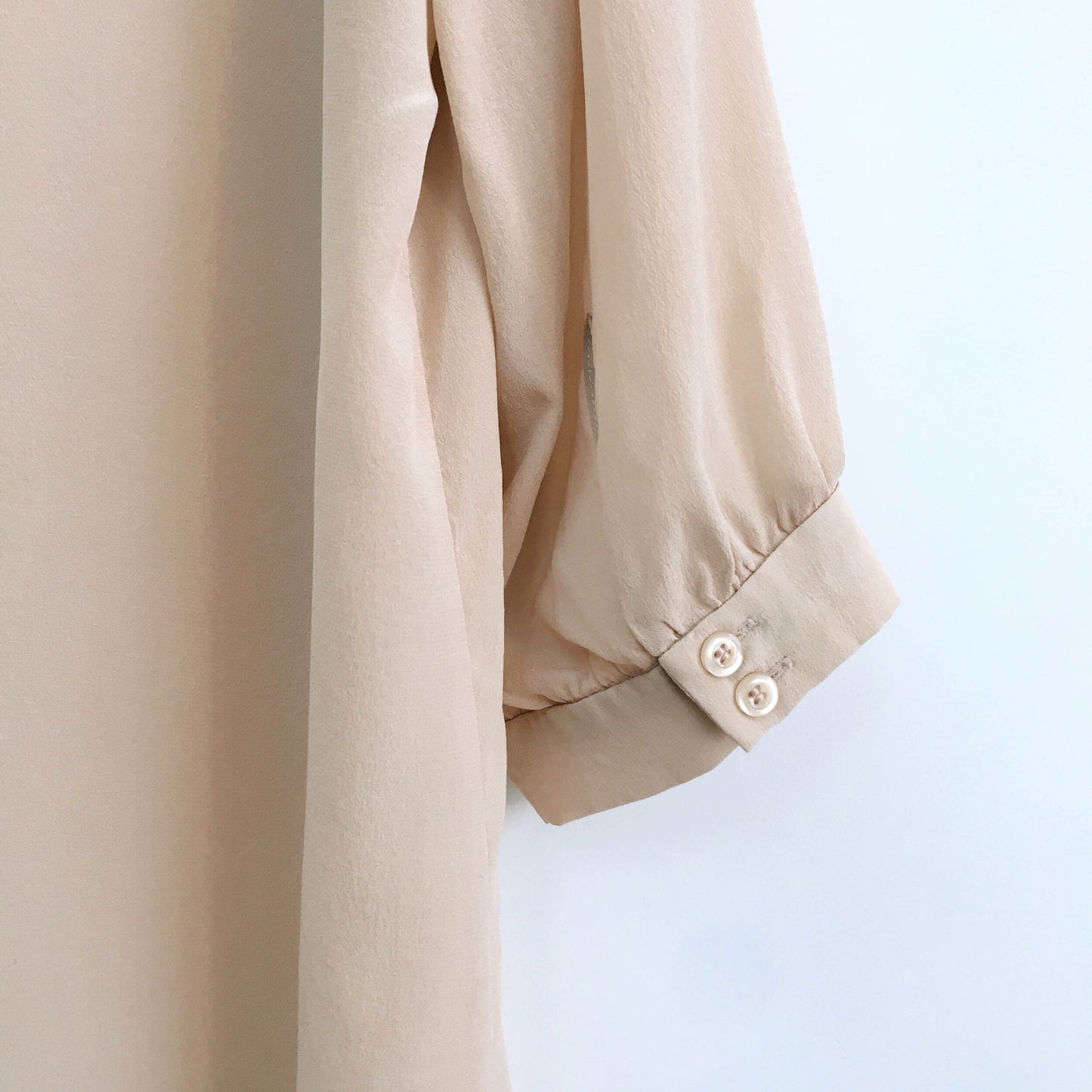 French Connection Nude Silk Blouse - size 8