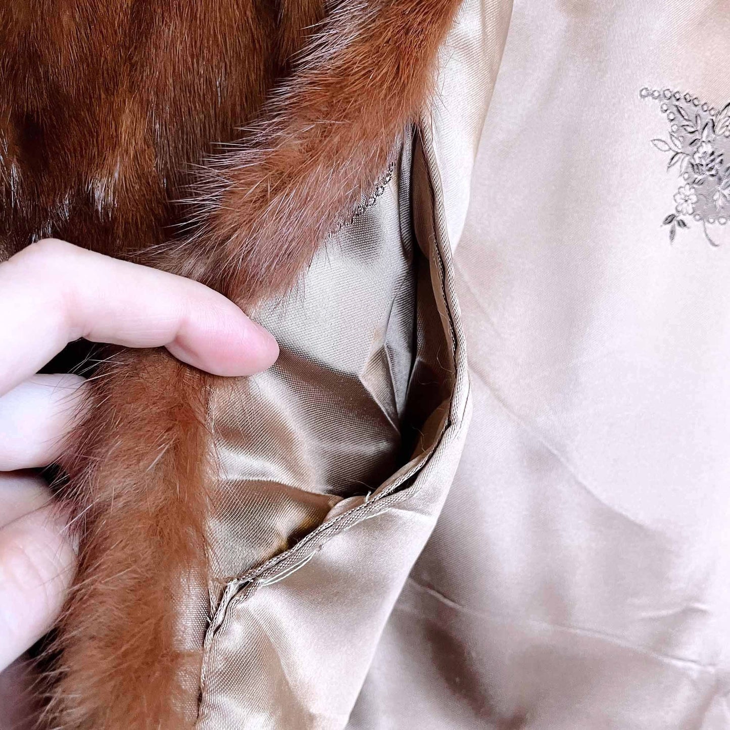 vintage 50's mink fur stole wedding cape