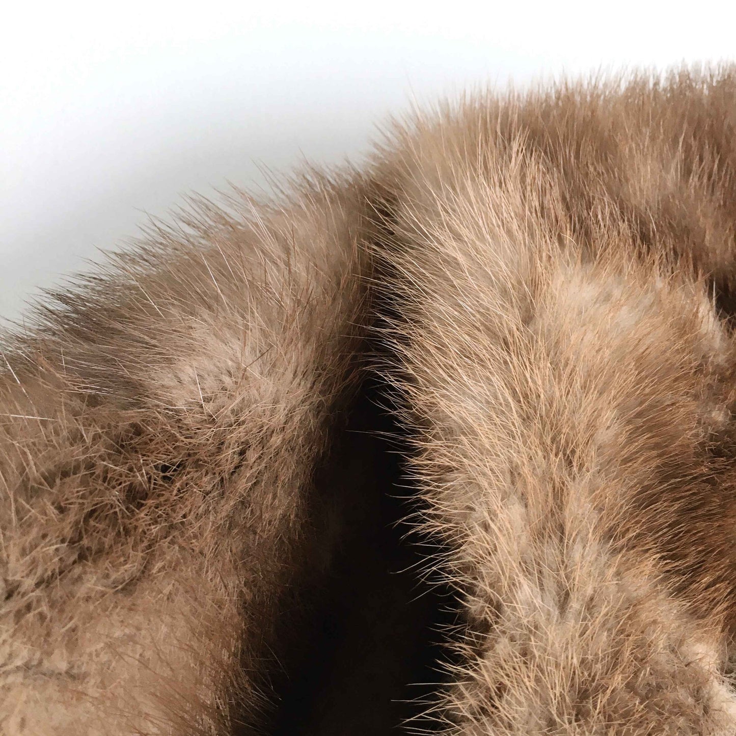 Vintage 50's mink fur wedding cape - OS