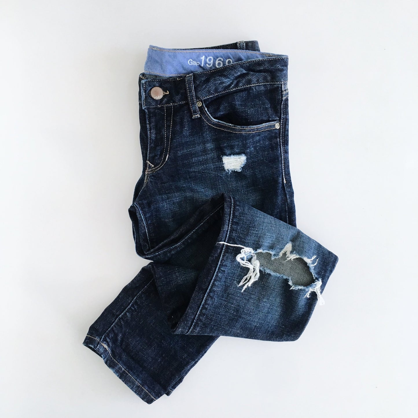 GAP Always Skinny Distressed Jeans - 27x32