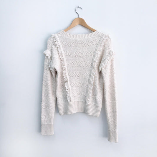 GAP Fringe Knit Sweater - size Medium
