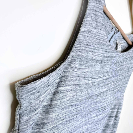 grey state apparel heather melange high neck summer dress - size large