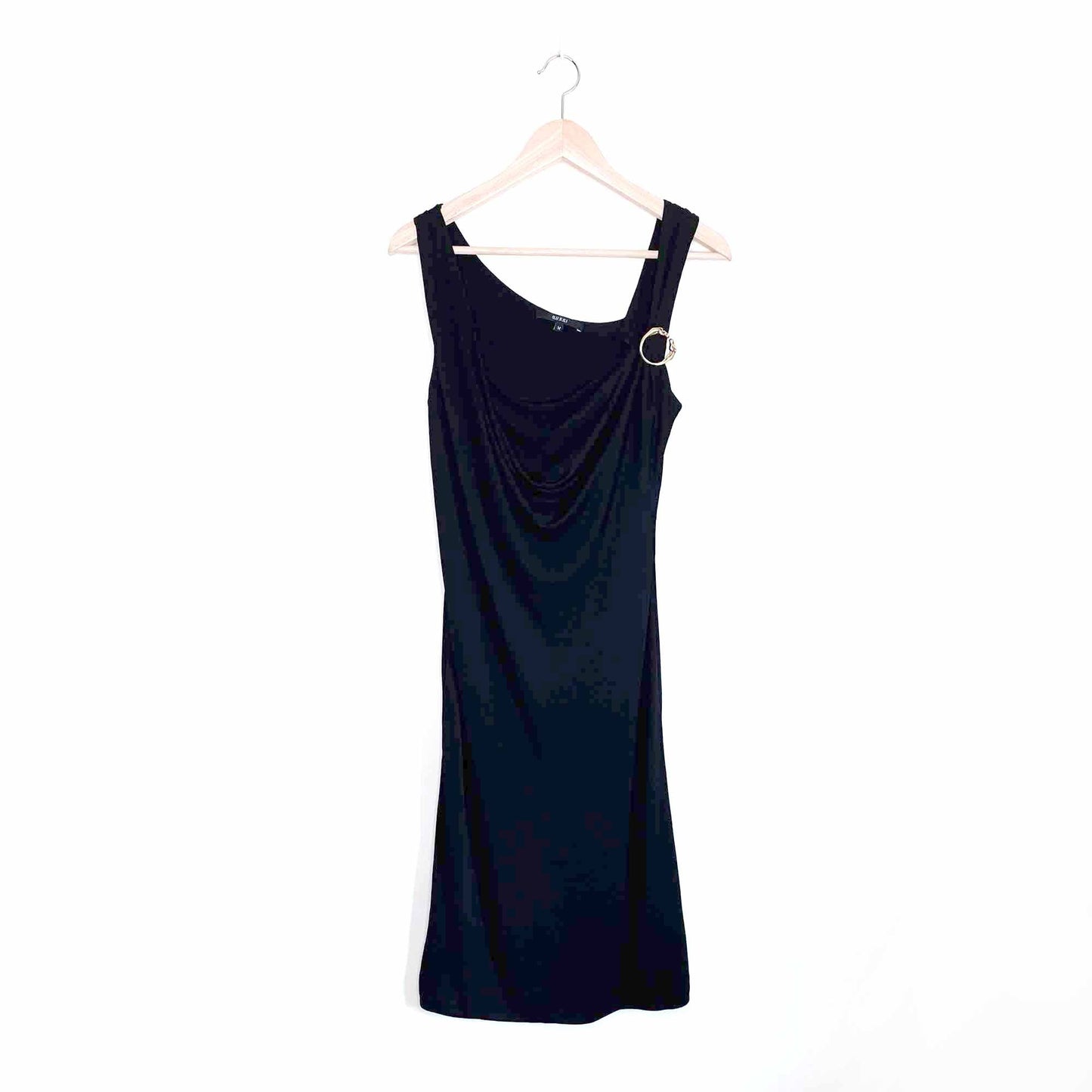 gucci metal horsebit cowl neck mini dress - size medium