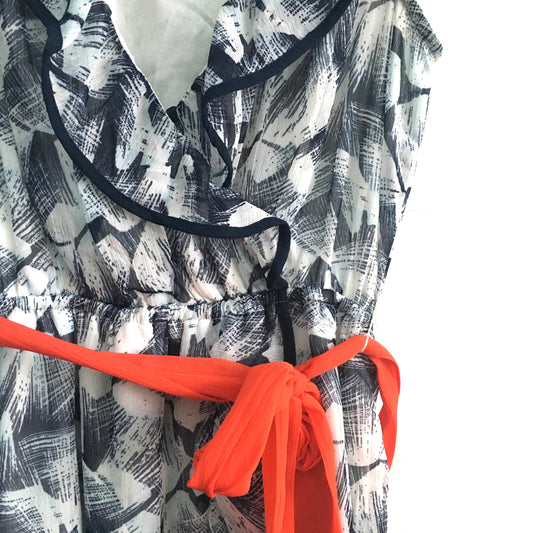 h&m flutter wrap mini dress - size 6