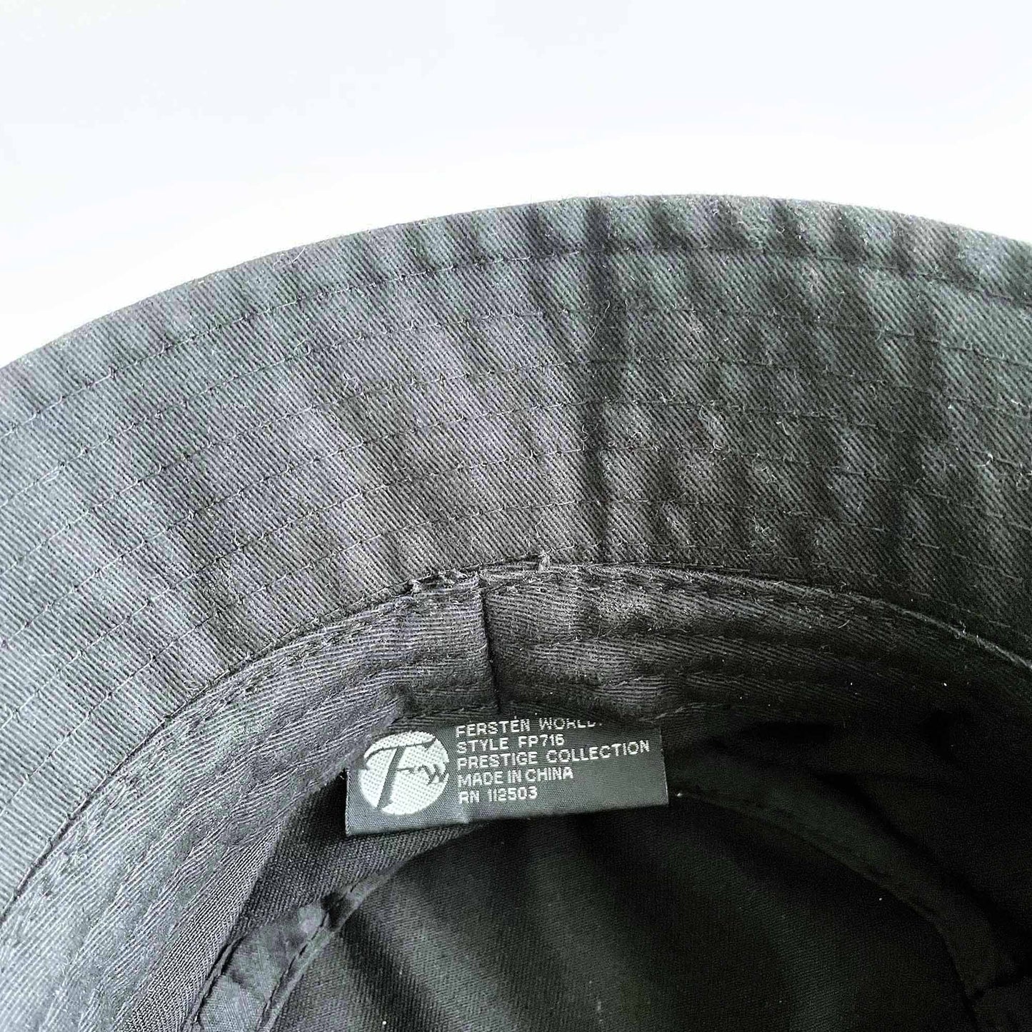 black bucket hat - OS