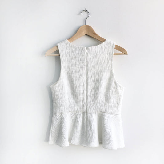 HD in Paris white Pia Peplum - size 8